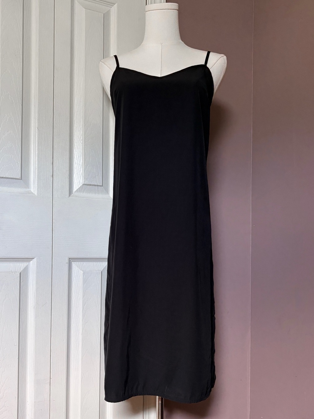 Vtg Urban Outfitters Classic Black Slip Dress Size XS | Y2K Classic Edgy Sleek